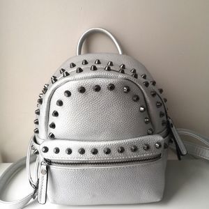 Women backpack PU washed leather rivet studded ladies rucksack shoulder bag